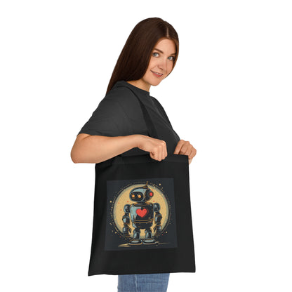 Heartbot Tote Bag | Tote Bag | Accessories, Bags, Cotton, DTG, Totes | Prints with Passion