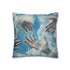 Painted Clouds Forming Human Hands Double-Sided Square Cushion Cover