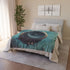 Music Floating from Cracked Speaker Plan Plush Fleece Throw Blanket