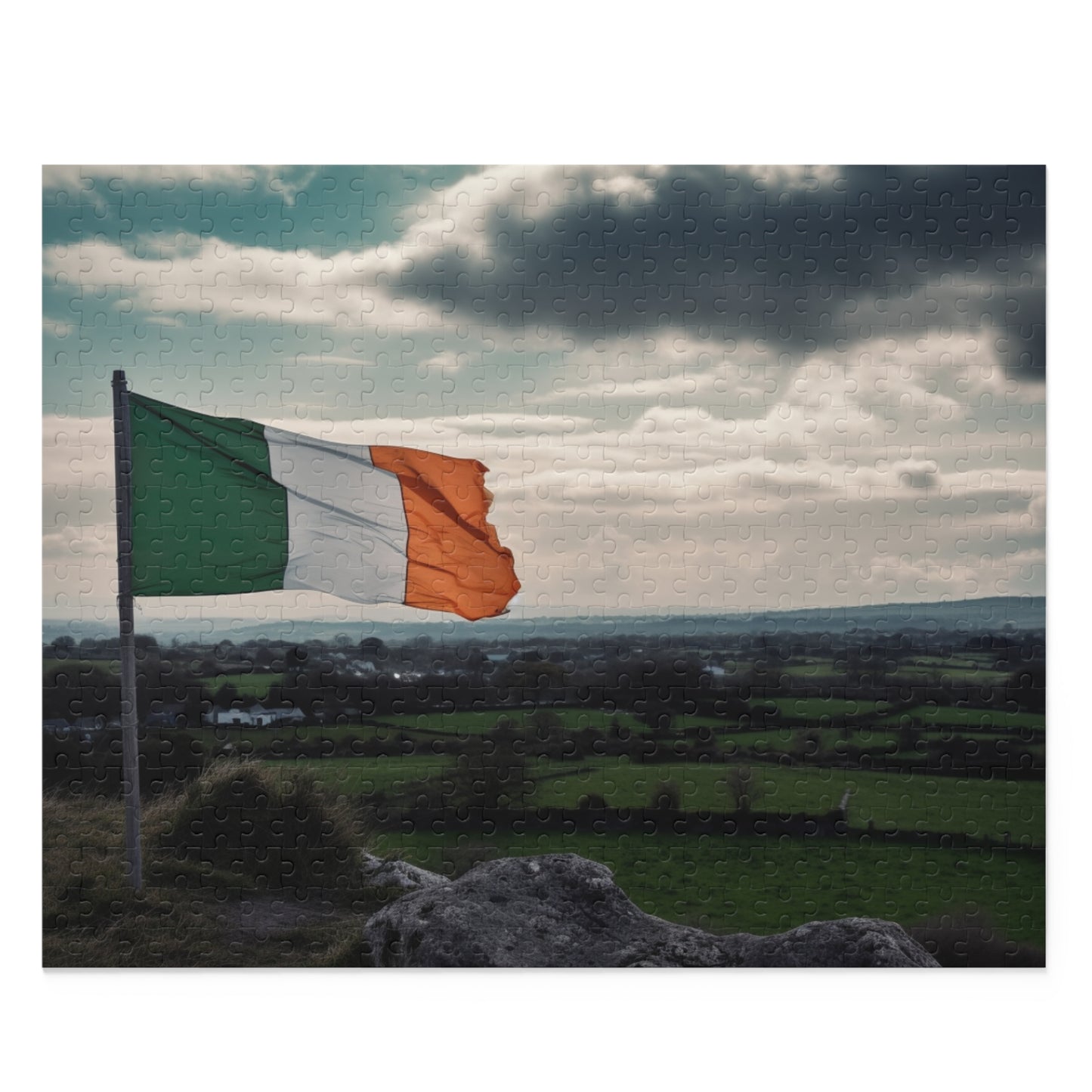 Ireland Flag Jigsaw Puzzle | Puzzle | Back-to-School, Fall Picks, Games, Holiday Picks, Home & Living, Puzzles, TikTok, Valentine's Day, Valentine's Day Picks | Prints with Passion