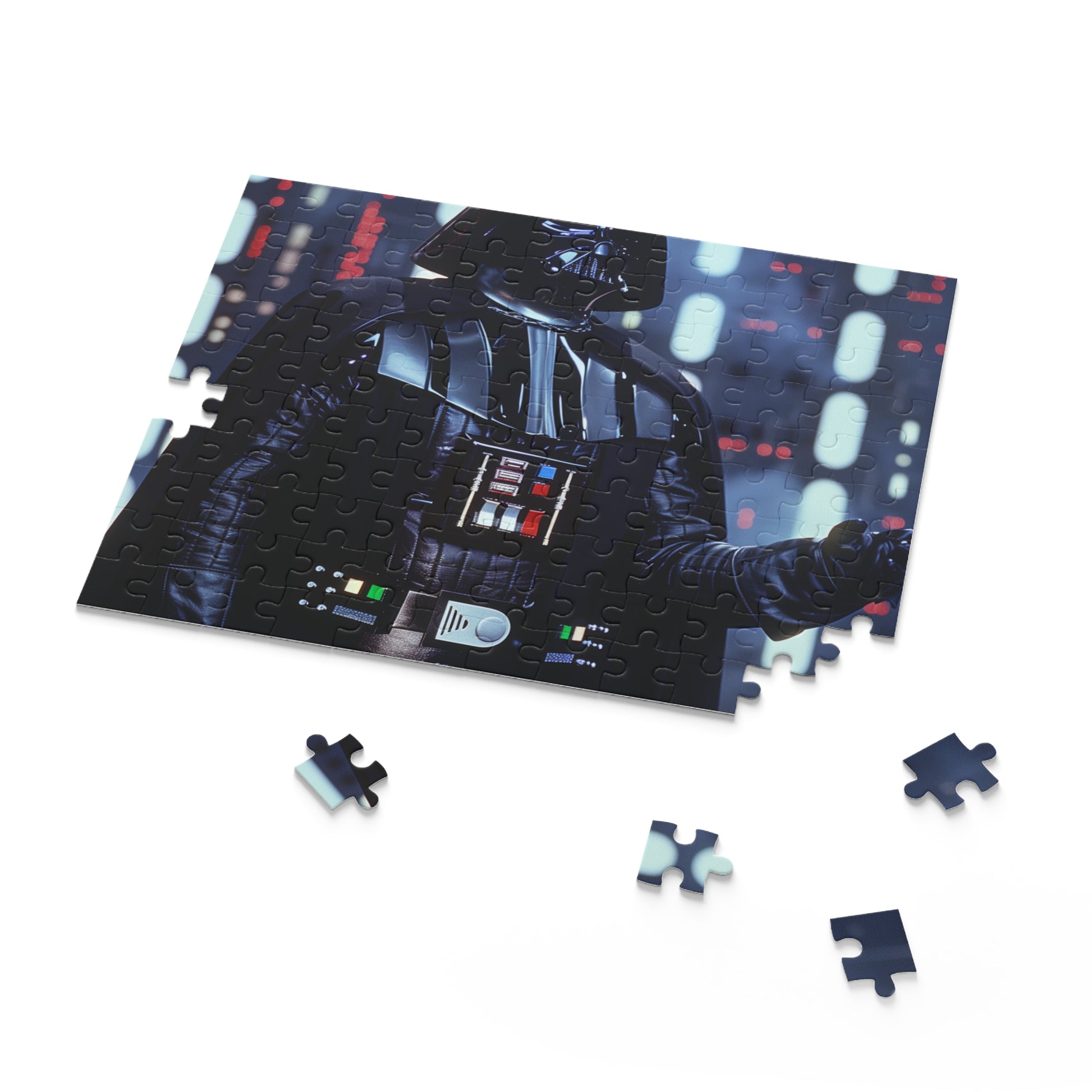 "Dark Lord Darth Vader jigsaw puzzle for Star Wars fans - challenging and fun"