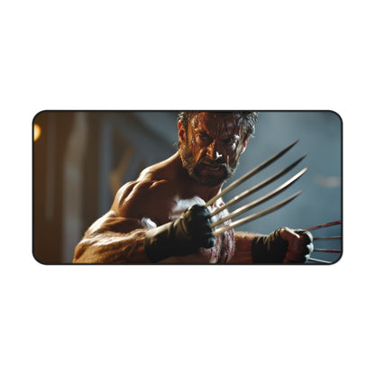 Wolverine Claws Desk Mat - Transform workspace into battle-ready zone with iconic Hugh Jackman design - perfect for hardcore fans.