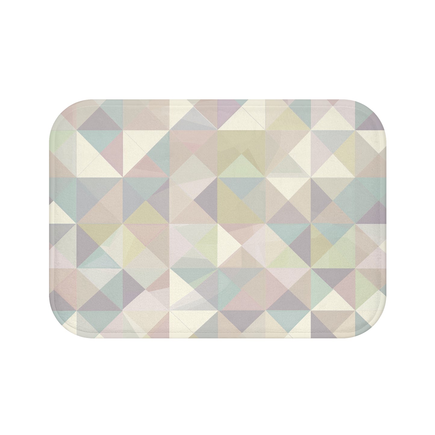 Soft Pastel Geometric Bath Mat | Bath Mats | Bath, Bathroom, Home & Living, Indoor, Sublimation | Prints with Passion