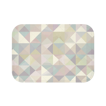 Soft Pastel Geometric Bath Mat | Bath Mats | Bath, Bathroom, Home & Living, Indoor, Sublimation | Prints with Passion