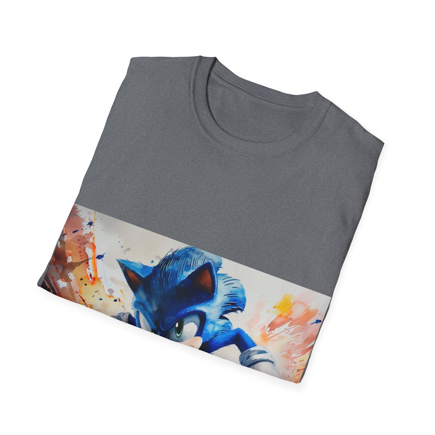 Sonic Watercolor Tee: Speedy Style