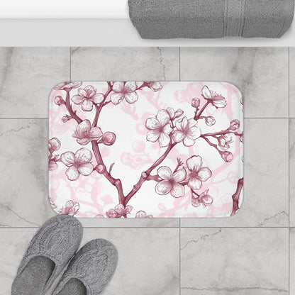 Cherry Blossom Blooms Bath Mat