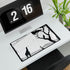 Woodland Deer & Pine Forest Silhouette — XL & XXL Desk Mat — Product Detail View 7