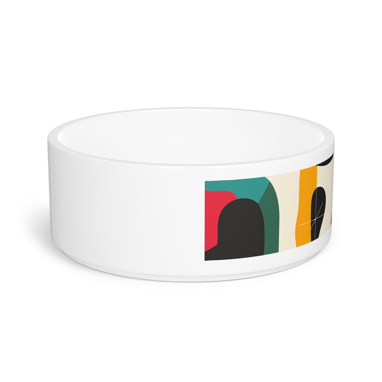 Abstract Bright Pet Bowl