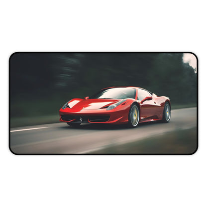 "Feel the thrill of high-speed racing with Ferrari desk mat, boost productivity with sleek design"