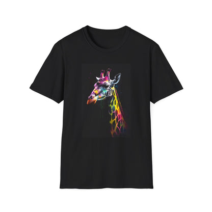 Sky-High Giraffe Tee | T-Shirt | Cotton, Crew neck, DTG, Men's Clothing, Regular fit, T-shirts, Women's Clothing | Prints with Passion