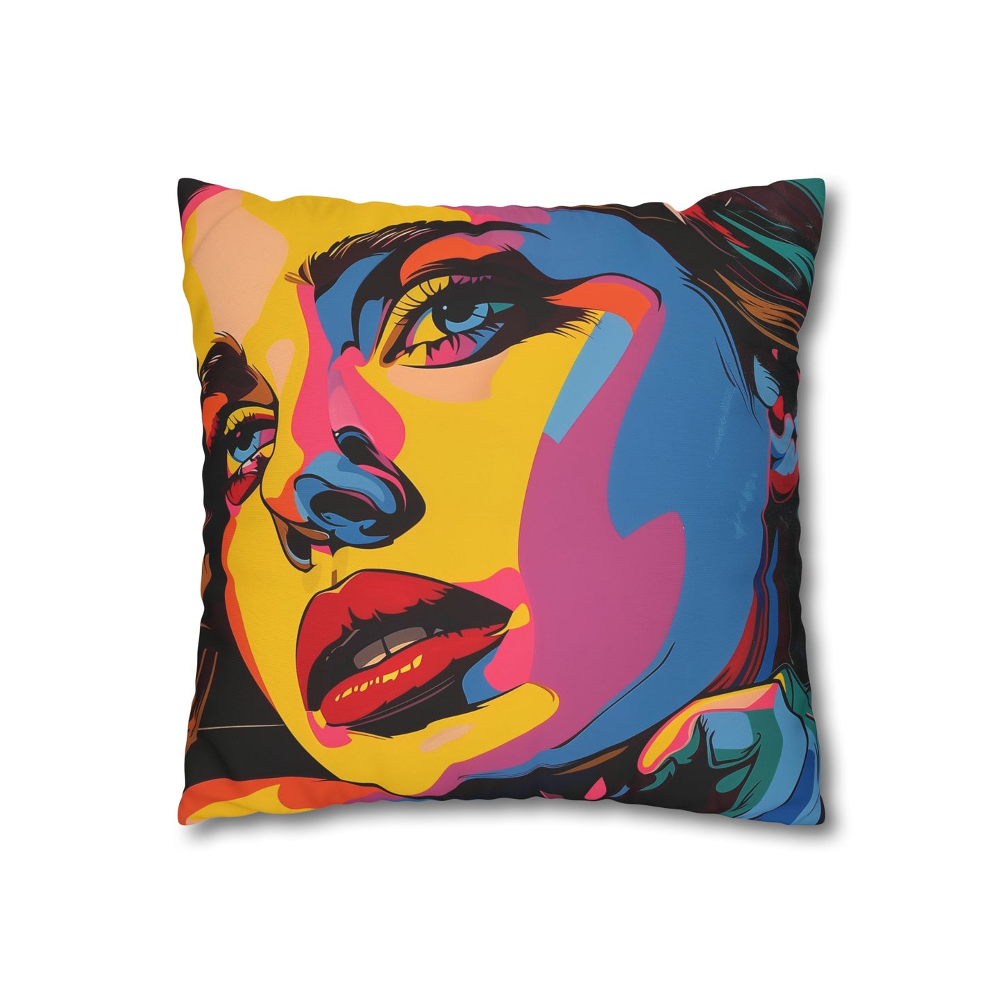 "Vibrant Pop Art Muse Pillowcase - High-Quality Material, Stylish Design, All-Season Comfort, Perfect Gift - Shop Now!"