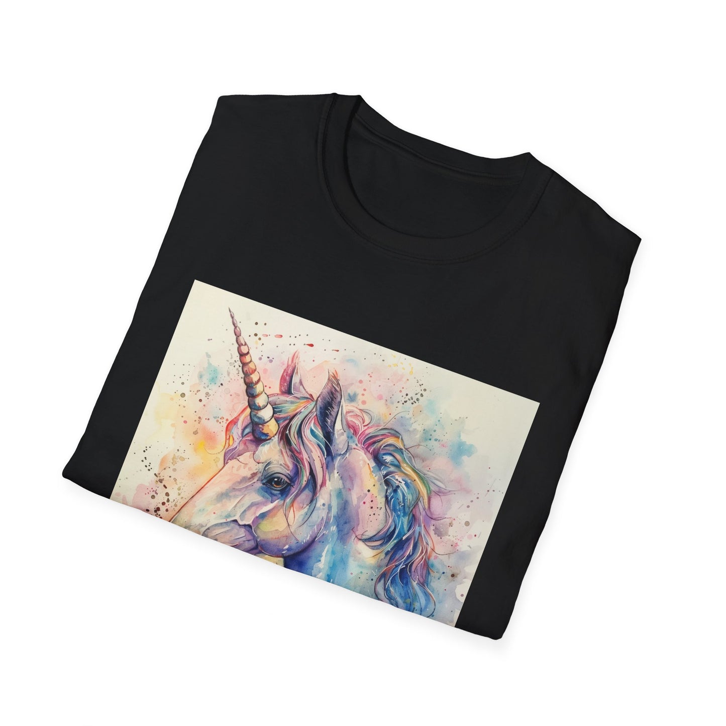 Mythical Majesty: Watercolor Unicorn Dream T-shirt