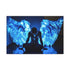 Fallen Angel with Glowing Wings — Canvas Wall Art — Living Room Wall Lifestyle View