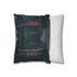 Enchanted Forest Gate with Runes — 40×40 Cushion Cover — Sofa & Living Room Lifestyle View