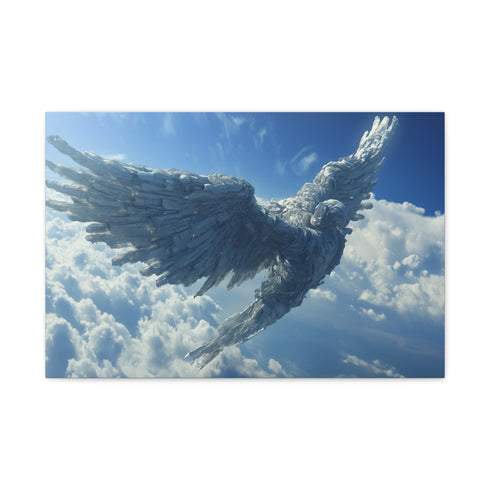 Satellite Shaped Like an Angel — Canvas Wall Art — Front Gallery-Wrapped Canvas View