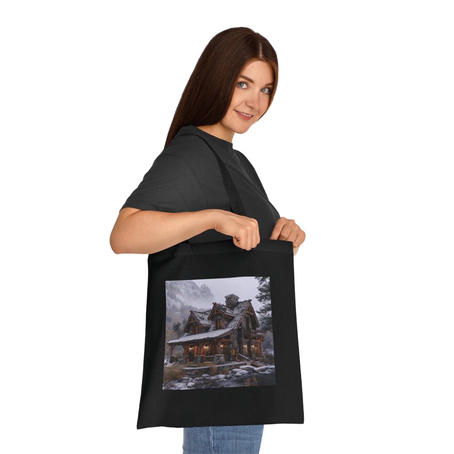 Cabin Cozy Tote Bag | Tote Bag | Accessories, Bags, Cotton, DTG, Totes | Prints with Passion