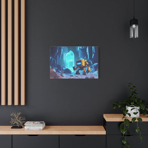 Robot Exploring Crystal Cave (Edition II) — Canvas Wall Art — Product Detail View 8