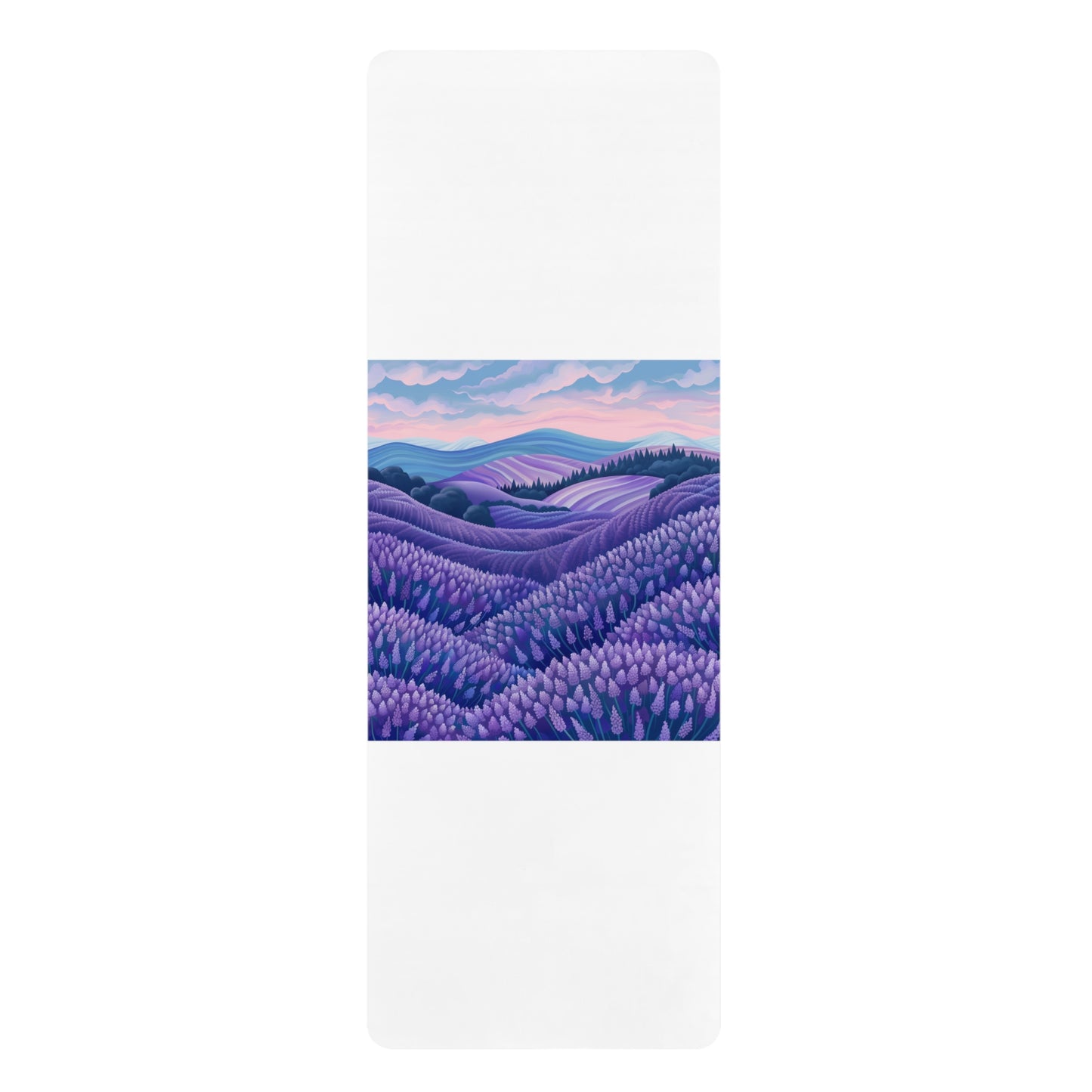 Lavender Fields Eco-Friendly Yoga Mat | Home Decor | Home & Living, Mother's Day, Rugs & Mats, Sports, Spring Essentials, Sublimation, Summer Picks, TikTok | Prints with Passion