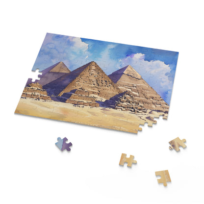 Pyramids Watercolor Jigsaw Puzzle