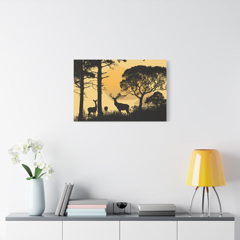 Nature Wildlife Silhouette — Canvas Wall Art — Product Detail View 7