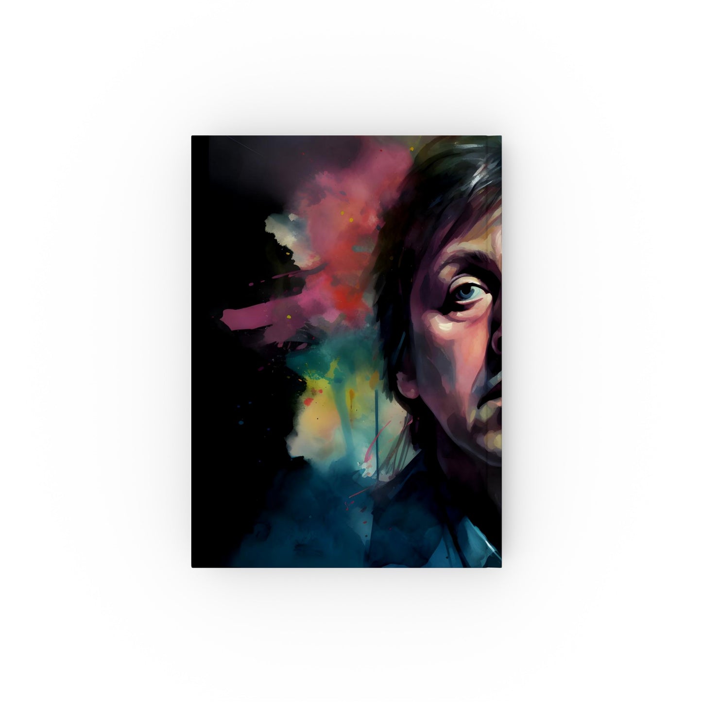 "Vibrant Sir Paul in Neon Musical Journal - High-Quality & Stylish Gift for Music Lovers"