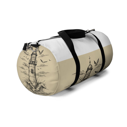 Seaside Beacon Duffel Bag | Duffle Bags | Accessories, All Over Print, AOP, Assembled in the USA, Assembled in USA, Bags, Duffle, Made in the USA, Made in USA | Prints with Passion