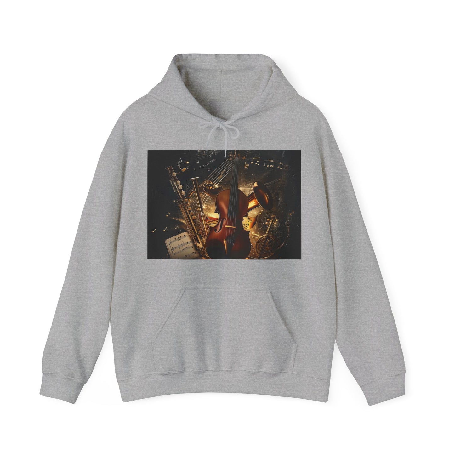 Soulful Soundscape: Where Music and Nature Intertwine in This Emotive Hoodie