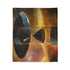 Hourglass with Black Hole in Center Plush Fleece Throw Blanket