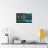 Plant Growing from a Digital Screen — Canvas Wall Art — Kiln-Dried Pine Frame & Ready-to-Hang Back View