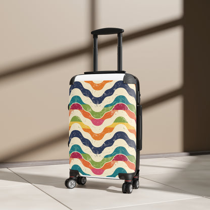 Retro Waves Suitcase: Vibrant Travel