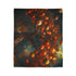 Tree with Planets Growing as Fruit — Plush Fleece Throw Blanket — Product Detail View 7