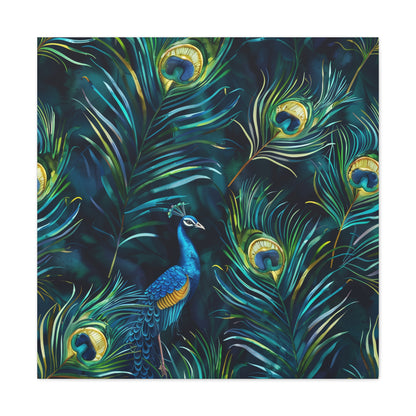 Peacock Feathers Canvas Print | Canvas | Art & Wall Decor, Canvas, Fall Picks, Hanging Hardware, Home & Living, Indoor, Top Spring Products, Valentine's Day promotion | Prints with Passion