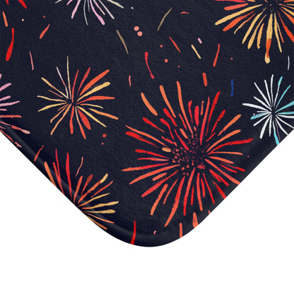 Fireworks Bliss Bath Mat