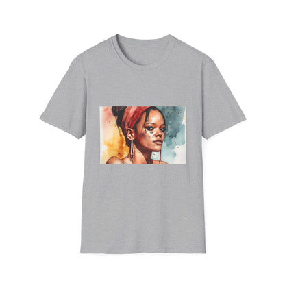 🎨 Rihanna's Radiance: A Watercolor Masterpiece of Beauty and Empowerment