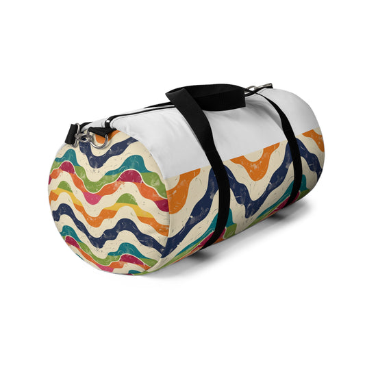 Retro Waves Duffel Bag | Duffle Bags | Accessories, All Over Print, AOP, Assembled in the USA, Assembled in USA, Bags, Duffle, Made in the USA, Made in USA | Prints with Passion