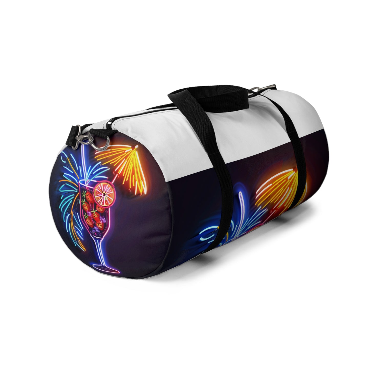 Neon Cocktail Duffel Bag | Duffle Bags | Accessories, All Over Print, AOP, Assembled in the USA, Assembled in USA, Bags, Duffle, Made in the USA, Made in USA | Prints with Passion