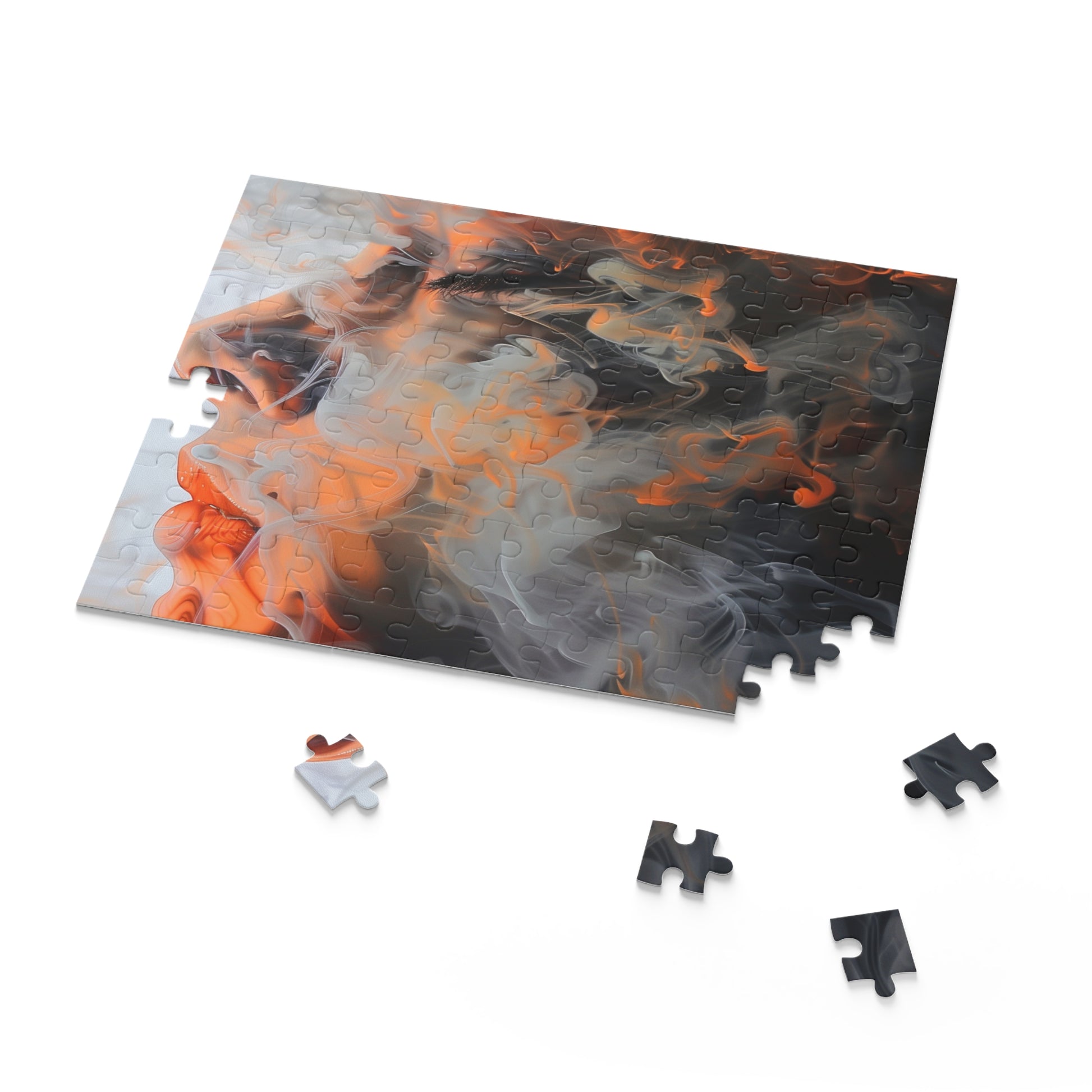 "Abstract Smoke Art Jigsaw Puzzle for Relaxation and Mindfulness"