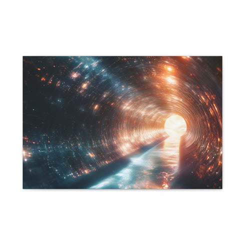 Tunnel of Light Through Dark Matter — Canvas Wall Art — Front Gallery-Wrapped Canvas View
