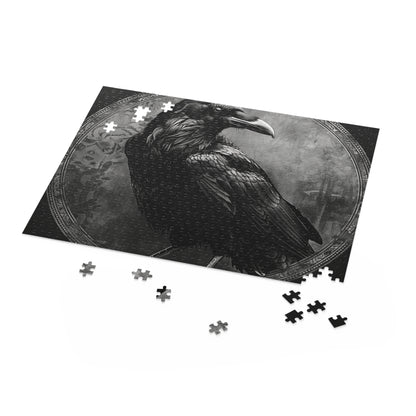 Gothic Raven Jigsaw Puzzle - Hauntingly beautiful and mysterious, perfect for gothic lovers.