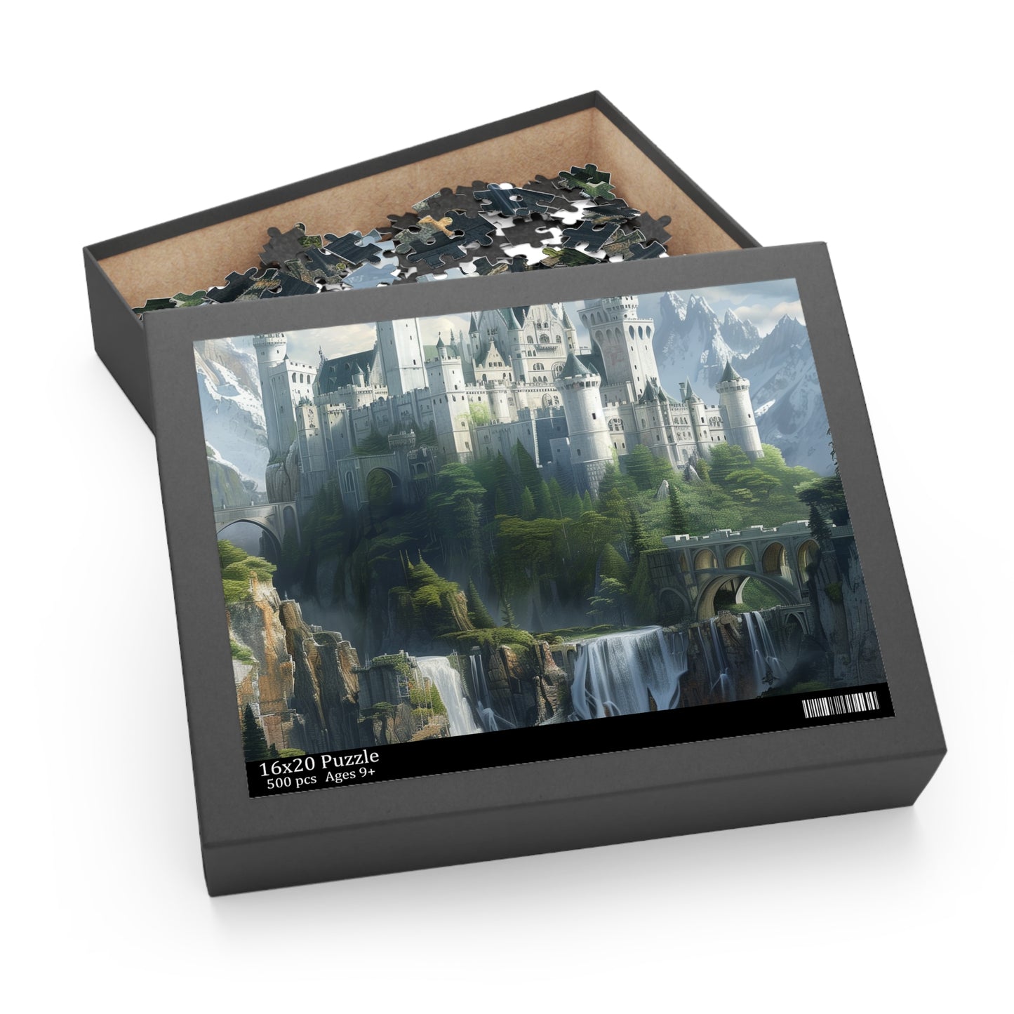 Enchanted Castle Fantasy Jigsaw Puzzle - Dreamy fairy-tale fortress for fantasy lovers of all ages