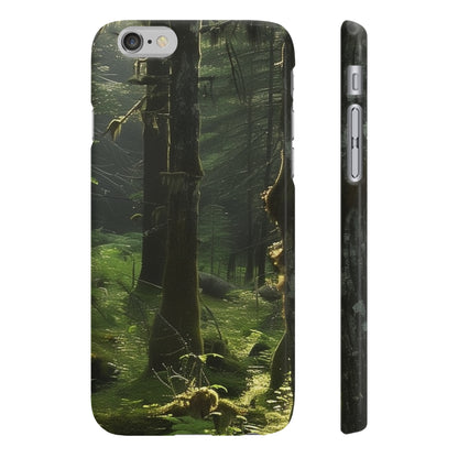 "Alaskan Frontier Phone Case featuring lush forests and snow-capped mountains, high-quality material, versatile and stylish design perfect for all seasons, great gift option - BenCPrints"