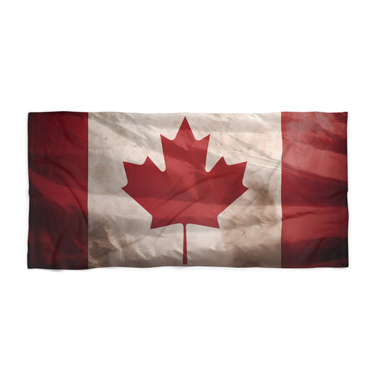 Canadian flag beach towel