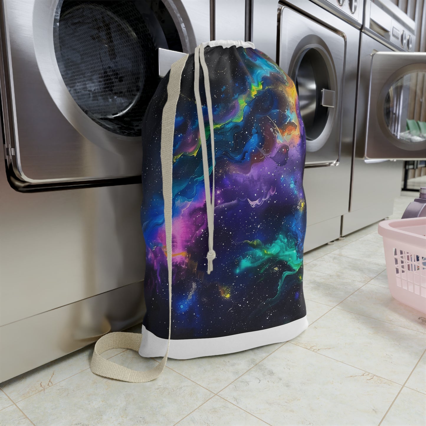 Neon Galaxy Laundry Bag | Home Decor | Accessories, All Over Print, AOP, Bags, Laundry, Sublimation | Prints with Passion