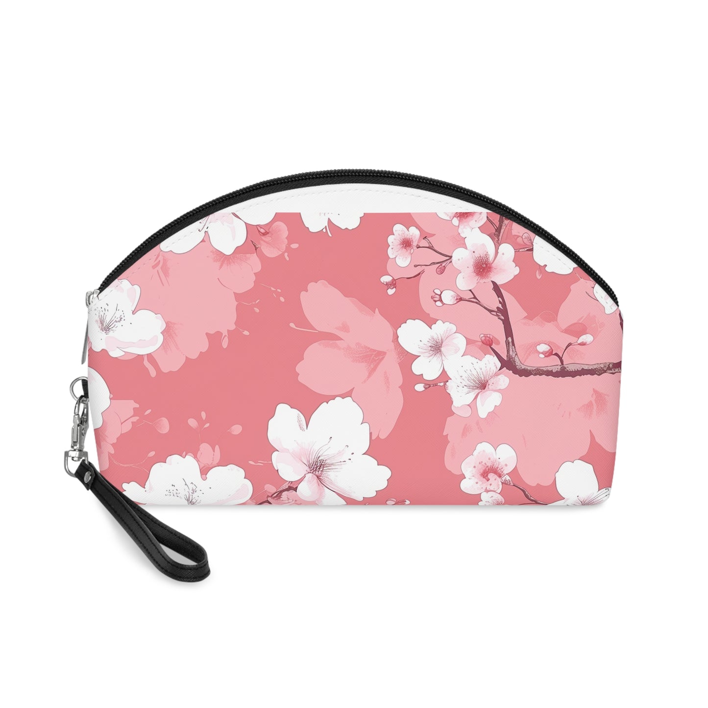 Cherry Blossom Bliss Makeup Bag | Makeup Bag | Accessories, All Over Print, AOP, Cosmetics, Pouches, Sublimation, Travel Accessories, With zipper | Prints with Passion