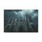 Gothic Cathedral in a Thunderstorm — Canvas Wall Art — Front Gallery-Wrapped Canvas View