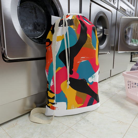 Vibrant Abstract Laundry Bag | Home Decor | Accessories, All Over Print, AOP, Bags, Laundry, Sublimation | Prints with Passion