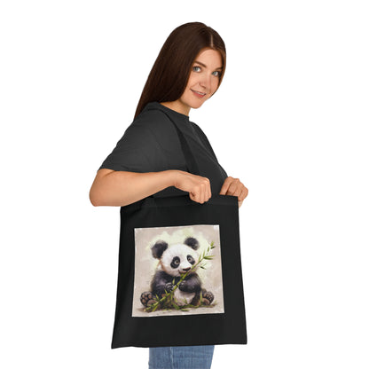 Panda Bamboo Munchies Tote Bag | Tote Bag | Accessories, Bags, Cotton, DTG, Totes | Prints with Passion