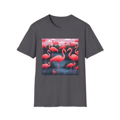 Flamingo Flock Elegance Tee