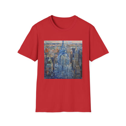 Art Deco on the Skyline: Chrysler Building Watercolor T-shirt