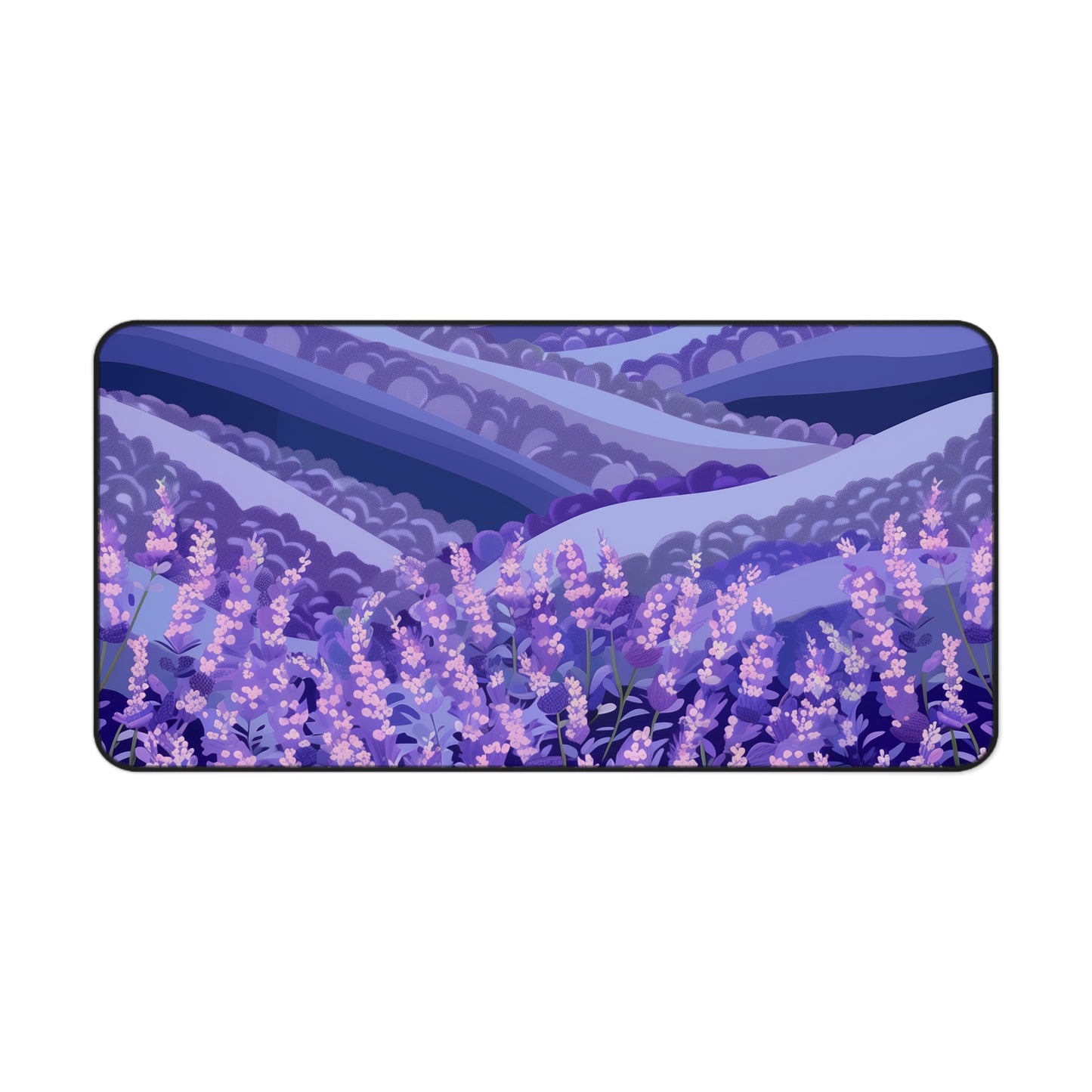 "Serene Lavender Fields Desk Mat  - Add Calming Beauty to Your Workspace  - Lush Lavender Florets - Desktop Accessories"